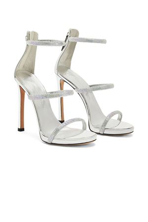 Sandali Harmony in pelle color argento GIUSEPPE ZANOTTI | E400014002